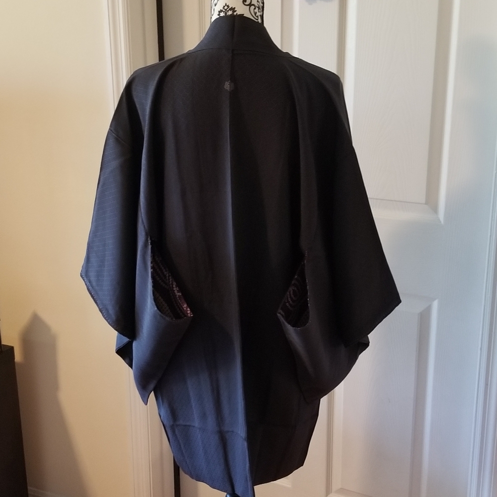 Vintage Japanese Silk Short Kimono (Haori)